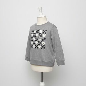 Grey Long Sleeve Sweater Girls Size XS 4/5